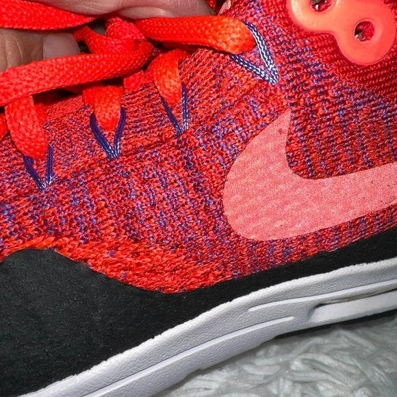 Nike Womens Air Max 1 Ultra Flyknit Running Trainers 859517 600 Sneakers Shoes - Picture 12 of 14